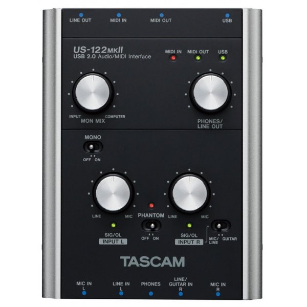 Tascam US-122 MKII Audio interface SONOLOGY Toulouse