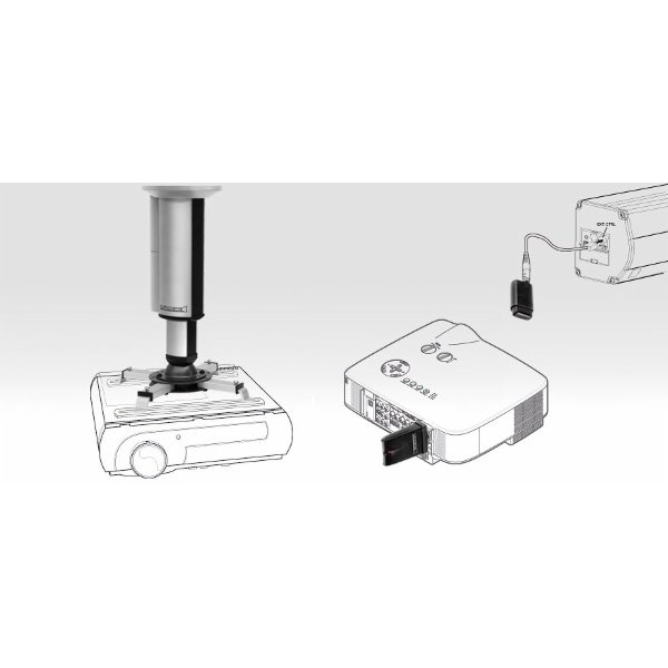 Lumene Lumene Ceiling Projector Mount Support Mural Ou Plafond