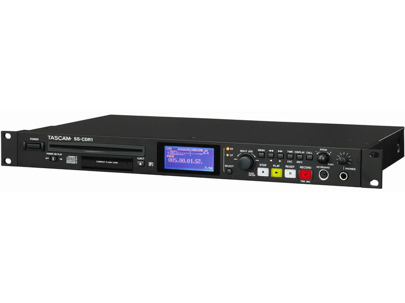 Enregistreur Tascam SS-CDR1 : Flash Card Et CD, Noir, Avec Télécommande Filaire