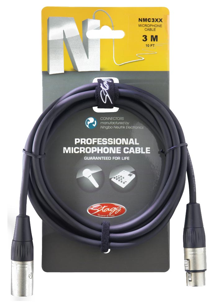 STAGG NMC10R Câble XLR/XLR 10M Neutrik