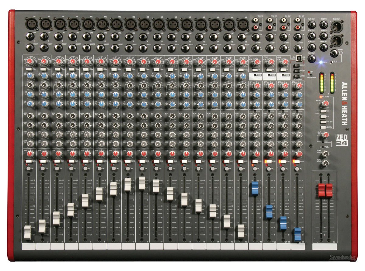 Allen & Heath ZED 24 Consoles de Mixages SONOLOGY Toulouse
