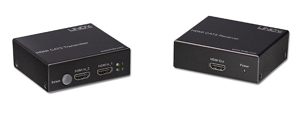 Lindy Switch HDMI 2 vers 1 et extender cat.6 (Lindy 38000)