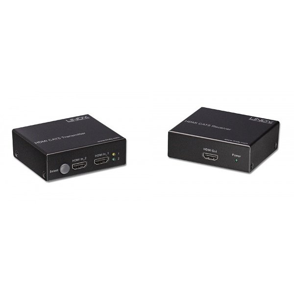 Lindy Switch HDMI 2 vers 1 et extender cat.6 (Lindy 38000)