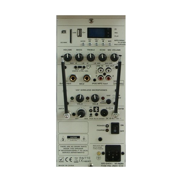 IBIZA Sound PORT12VHF-MKII sono portable sur batterie 12 350W RMS micro  sans fil usb mp3