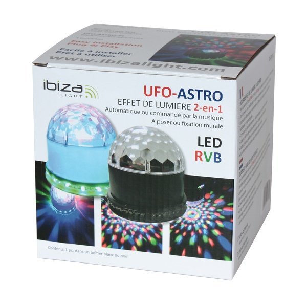 UFO ASTRO WH - BOULE LED + UFO IBIZA