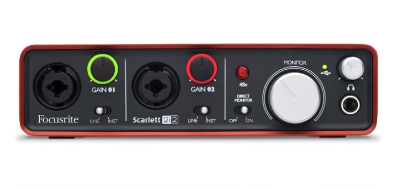 Focusrite Scarlett 2i2 | Inteface-Carte Audio - SONOLOGY Toulouse
