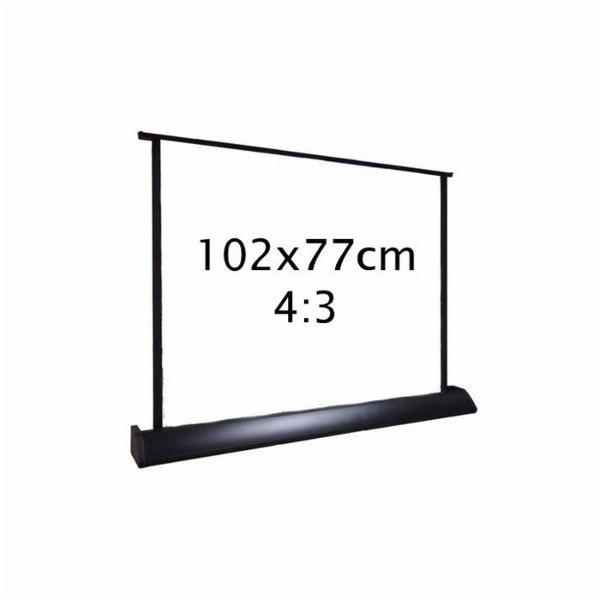 Kimex Ecran de projection portatif présentoir 102 x 77 cm format 4:3