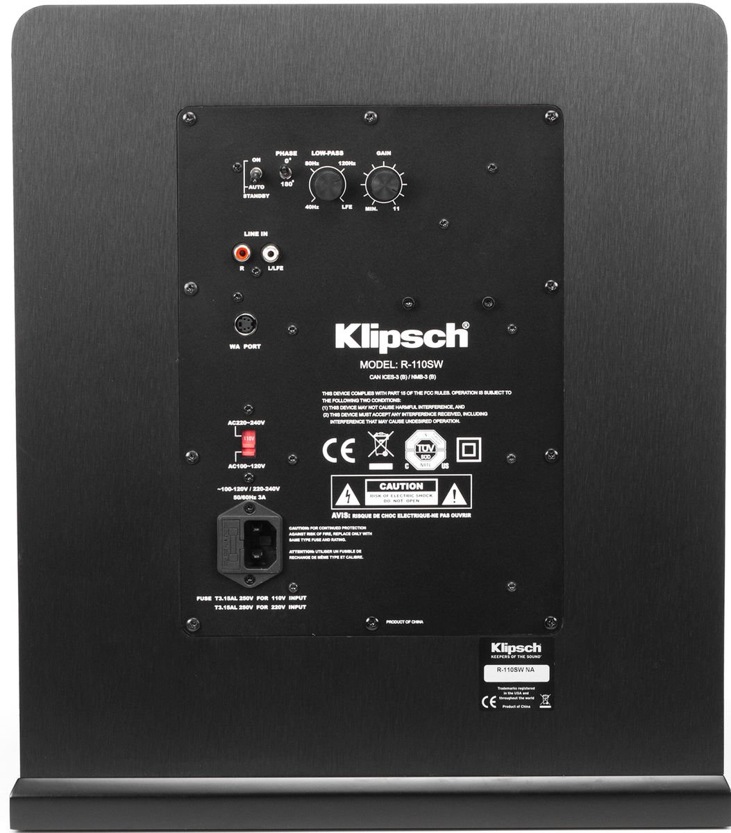 Klipsch R110SW CAISSON Caisson de basses SONOLOGY Toulouse