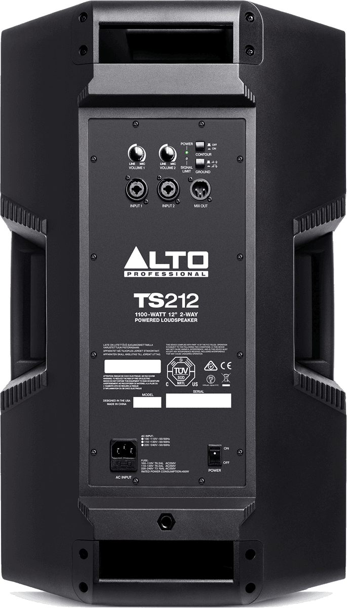 alto ts212 specs