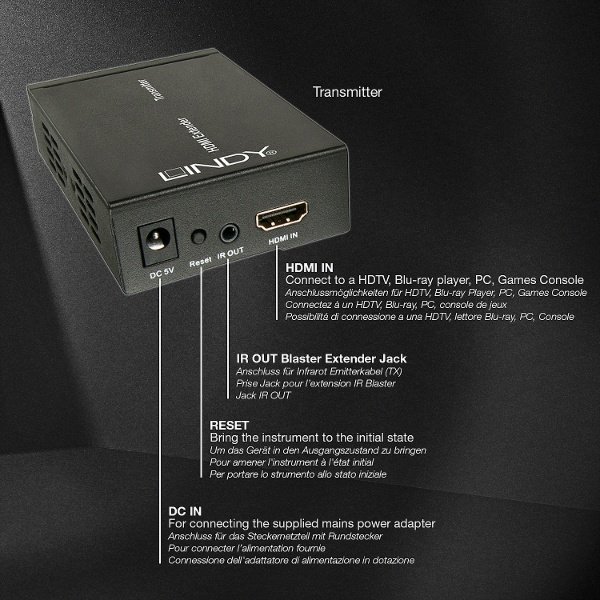 Lindy Kit extender et Système de Distribution HDMI via Ethernet