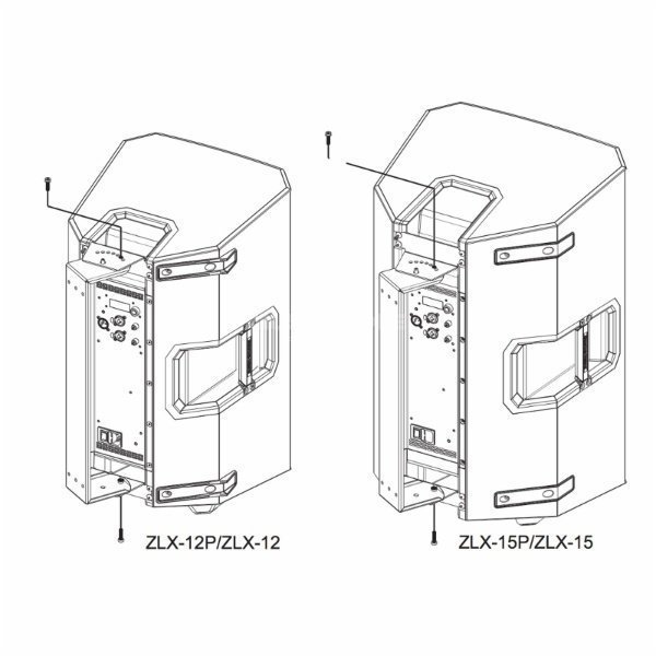 Electro-Voice ZLX-BRKT Etrier pour ZLX-12/P et ZLX-15/P