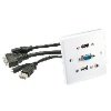 Accessory Video Lindy Wall Plate VGA / HDMI / USB / 3.5mm Stereo Jack ( lindy 60220 )