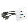 Lindy Wall Plate VGA / HDMI / USB / 3.5mm Stereo Jack ( lindy 60220 )