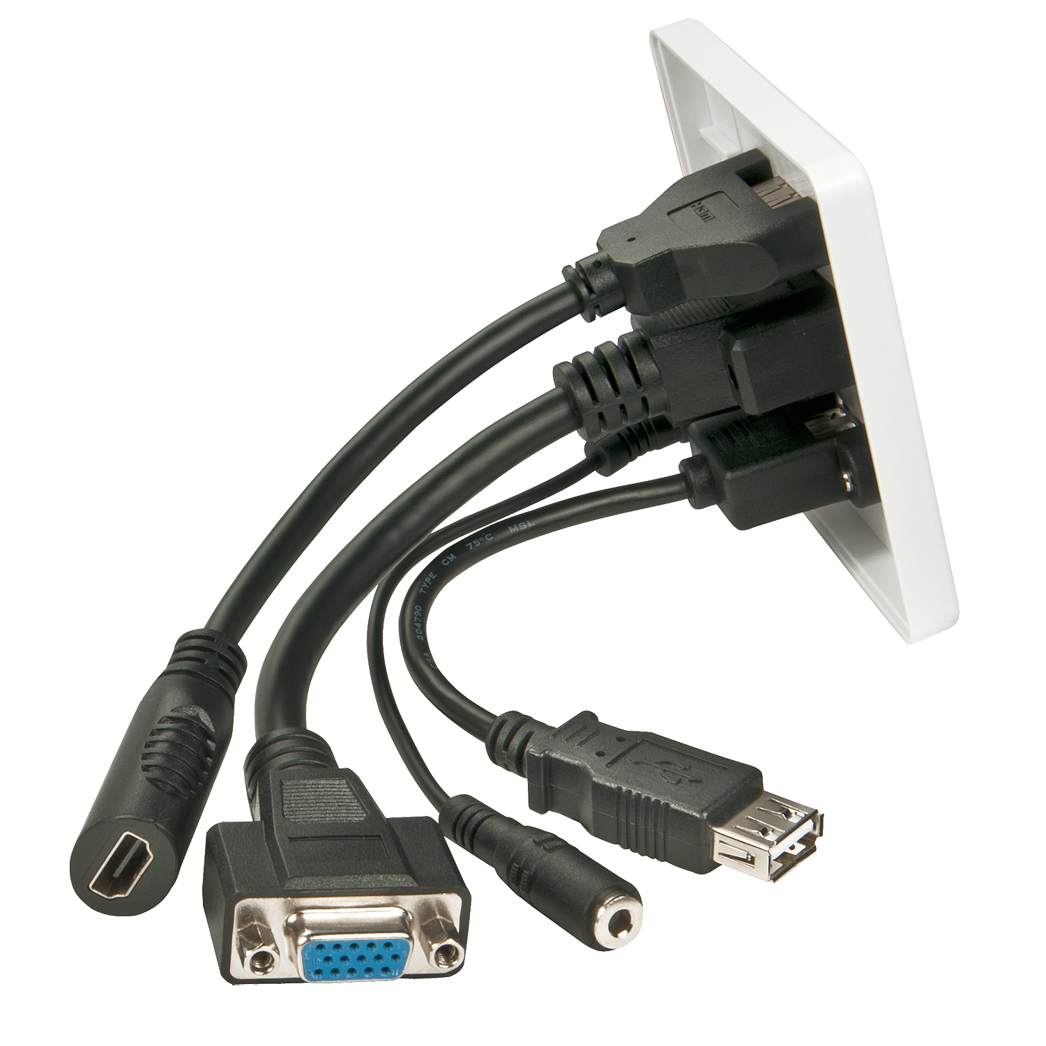 Lindy Wall Plate VGA / HDMI / USB / 3 