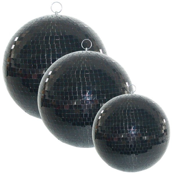 Ibiza MB012BL ( BOULE À FACETTES NOIRE 30CM )