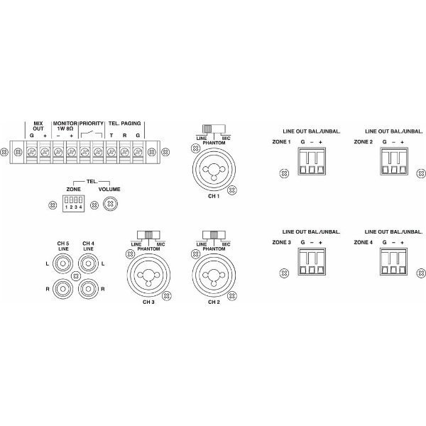 Monacor PA-4040MPX