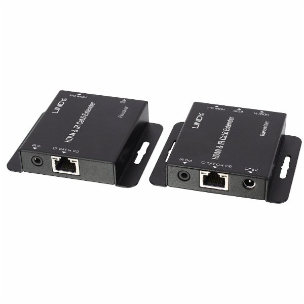 Lindy HDMI and IR Cat.6 Extender Kit with Local HDMI Port - 50m