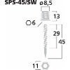 Accessoires et connectiques Hifi-Vidéo  Monacor SPS-45/SW