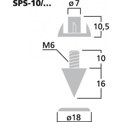 Monacor SPS-10/GO ( Pack de 4 )