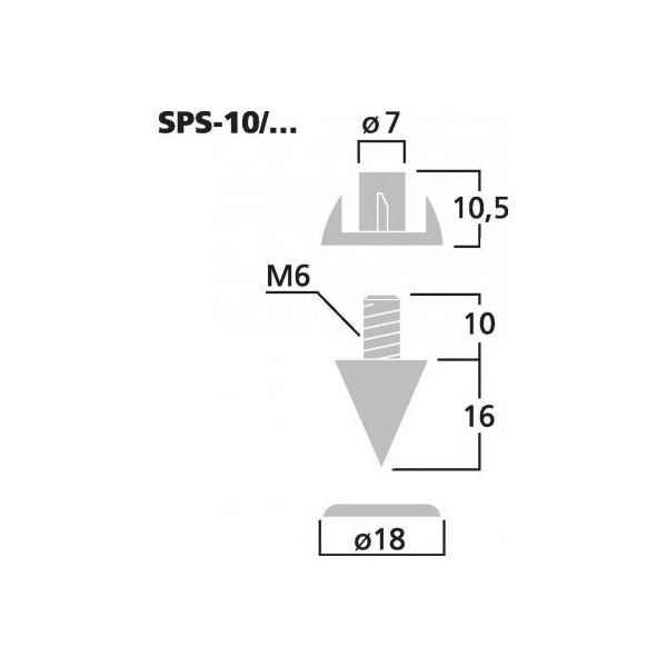 Monacor SPS-10/GO ( Pack de 4 )