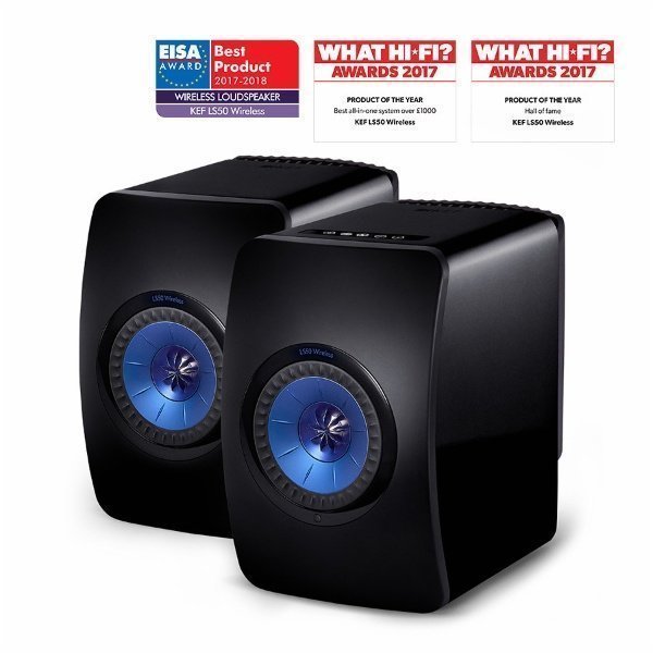 KEF LS50 Wireless Noir/Bleu 