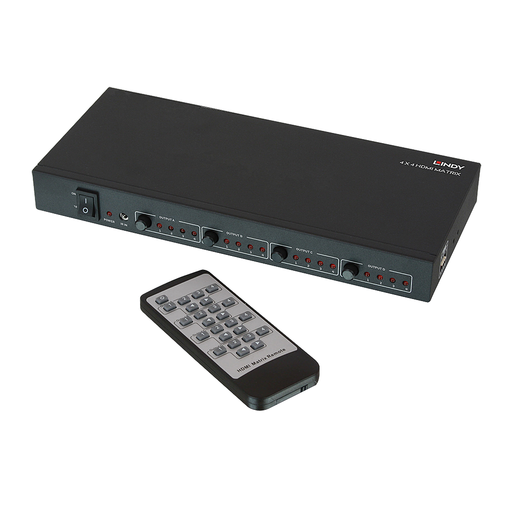 Lindy Matrice Switch Matrix HDMI 1.4 4x4 10.2G