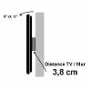 Sacs & Housses Kimex Support mural fixe pour écran TV LCD LED 23-55 fonction antivol