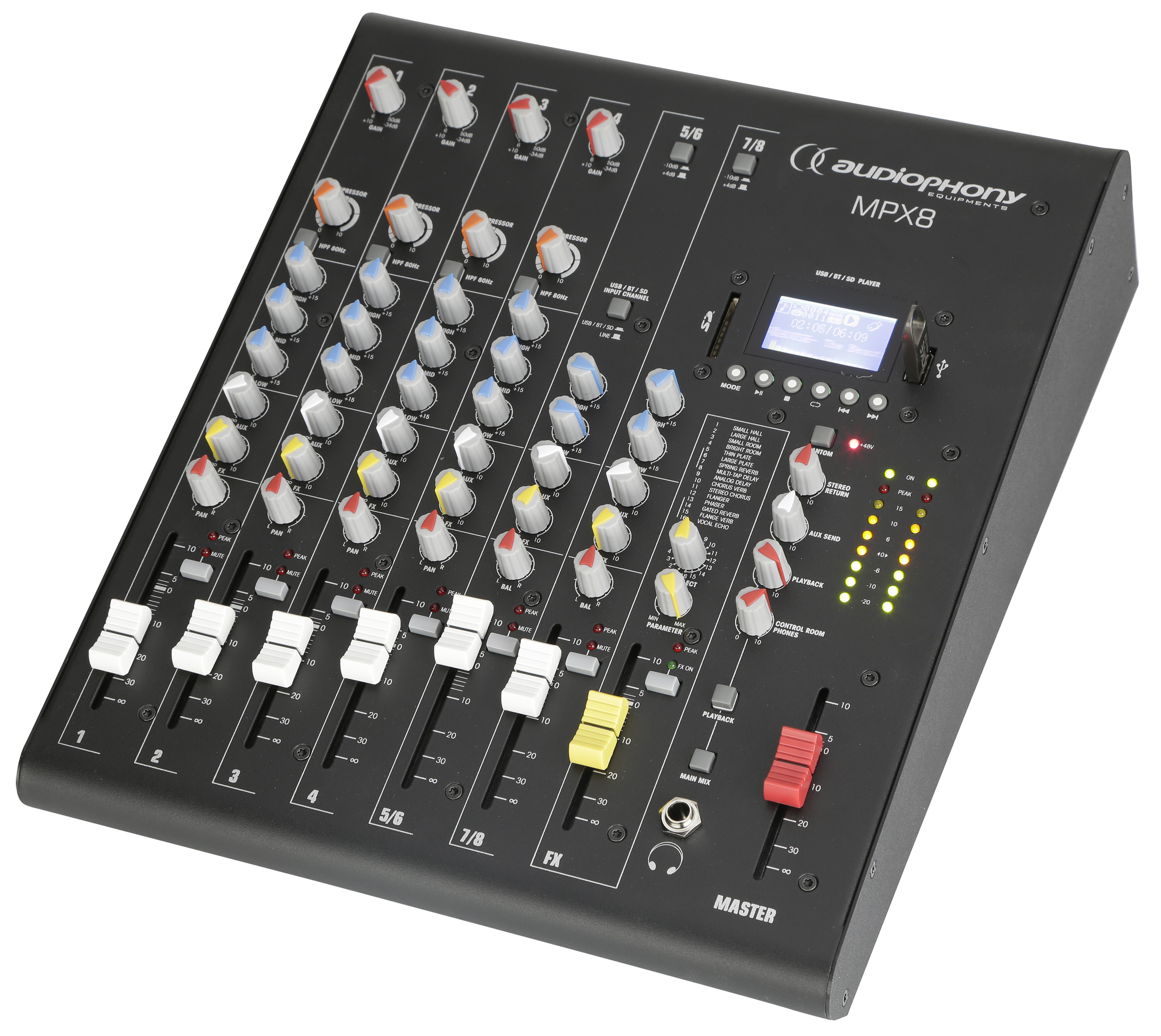 Audiophony - MPX6 - Tables de mixage Live
