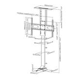 Kimex Support ascenseur motorisé pour écran TV LCD LED 37-65