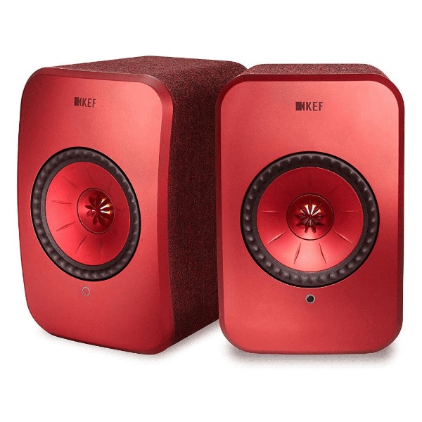 KEF LSX Wireless ROUGE (paire)