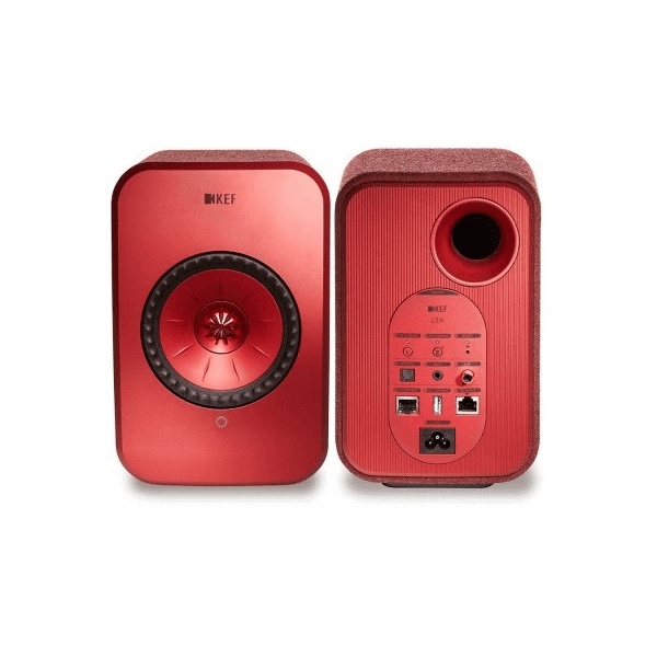 KEF LSX Wireless ROUGE (paire)