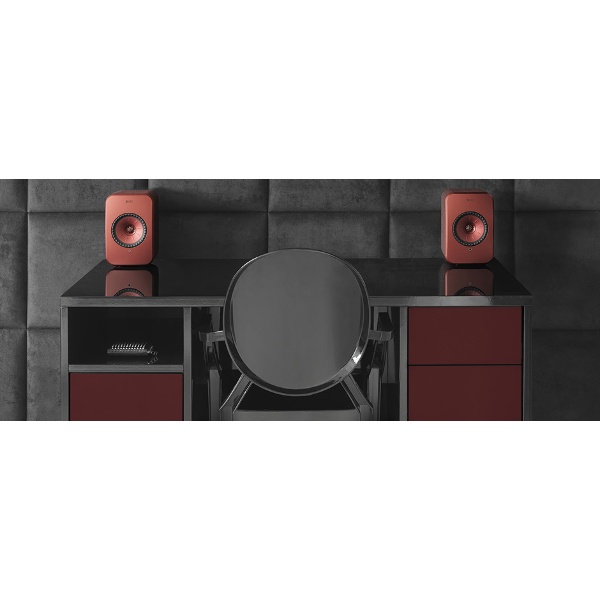 KEF LSX Wireless ROUGE (paire)