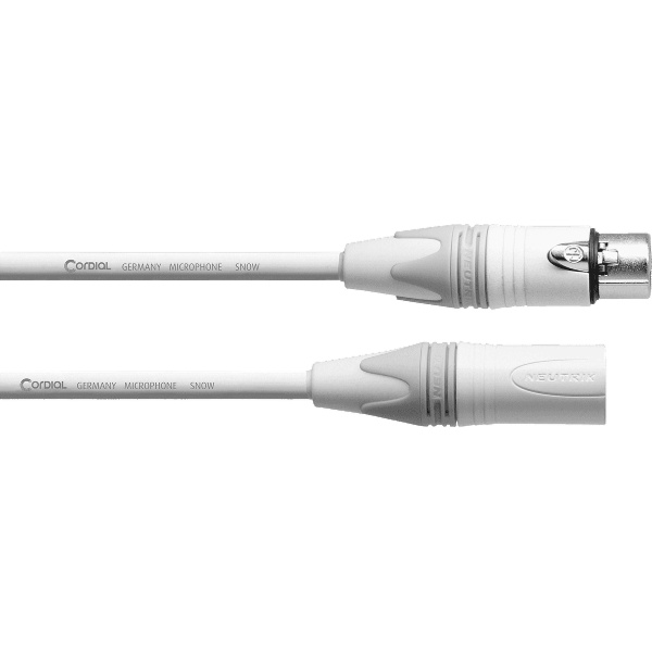 Cordial XLR male / XLR female cable - 2.5m white