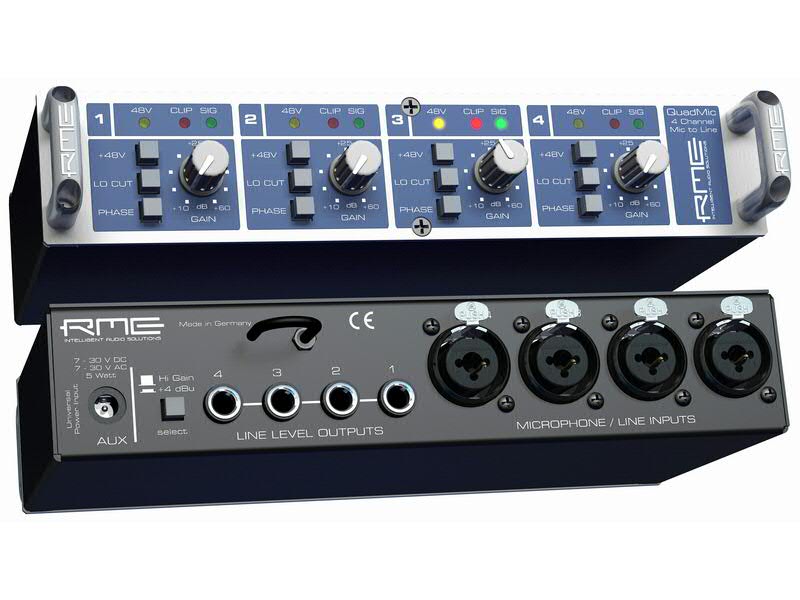 RME QUADMIC | Signal processing - SONOLOGY Toulouse