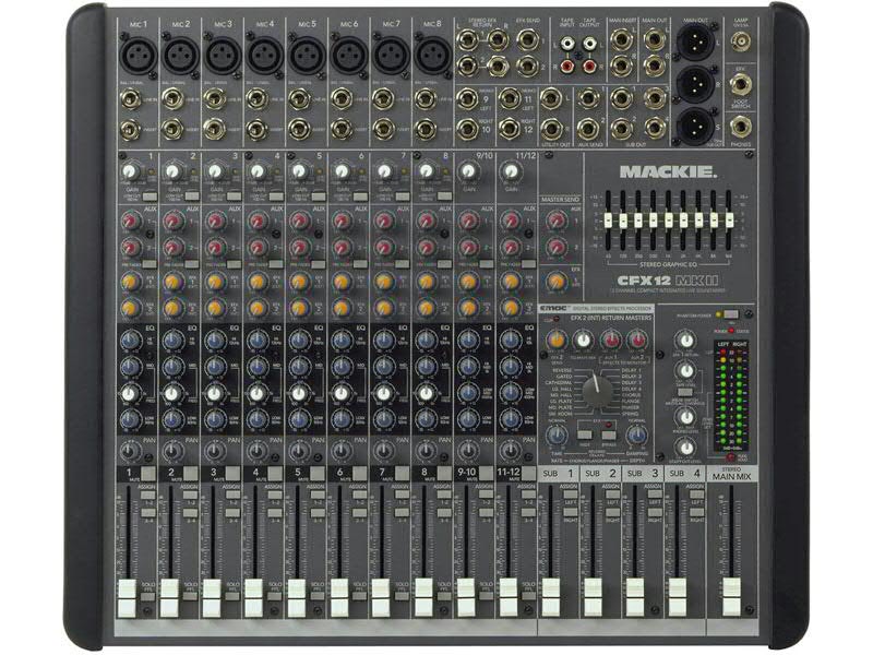 Mackie CFX12 mkII Mixages SONOLOGY Toulouse